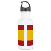 Spanische Flagge Edelstahlflasche (Rückseite)