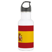 Spanische Flagge Edelstahlflasche (Vorderseite)