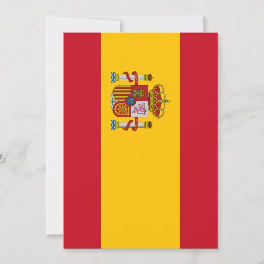 Spanische Flagge Einladung (Vorderseite)