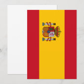 Spanische Flagge Einladung (Vorne/Hinten)