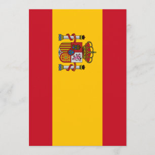 Spanische Flagge Einladung