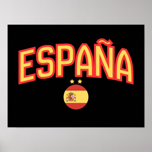 Spanische Flagge España Souvenir Poster (Vorne)