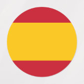 Spanische Flagge Etiketten (Design 1)