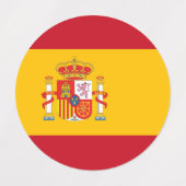 Spanische Flagge Etiketten (Design 2)