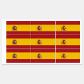 Spanische Flagge Etiketten (Blatt)