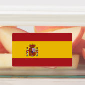 Spanische Flagge Etiketten (Befestigt)