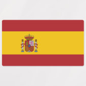Spanische Flagge Etiketten (Design 1)