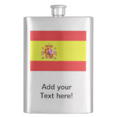 Spanische Flagge Flachmann (Vorderseite)