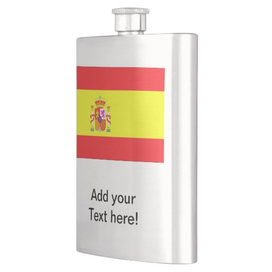 Spanische Flagge Flachmann (Links)