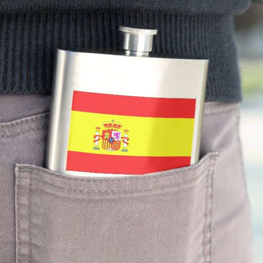 Spanische Flagge Flachmann (Beispiel)