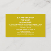 Spanische Flagge, Flagge Spaniens Visitenkarte (Rückseite)