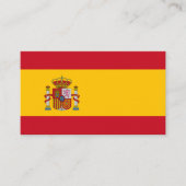 Spanische Flagge, Flagge Spaniens Visitenkarte (Vorderseite)