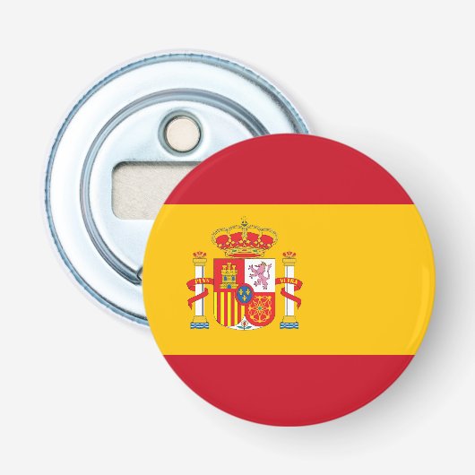 Spanische Flagge Flaschenöffner (Vorderseite)