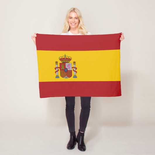 Spanische Flagge Fleecedecke (Beispiel)