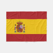 Spanische Flagge Fleecedecke (Vorderseite (Horizontal))