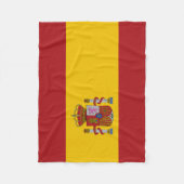 Spanische Flagge Fleecedecke (Vorderseite)