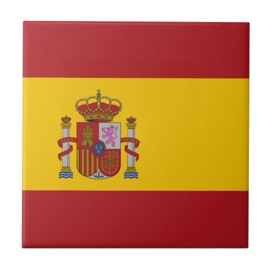Spanische Flagge Fliese (Vorderseite)