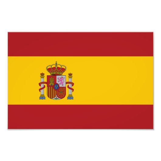 Spanische Flagge Fotodruck (Vorne)