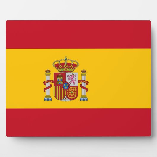 Spanische Flagge Fotoplatte (Vorderseite)