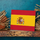 Spanische Flagge Fotoplatte (Seite)
