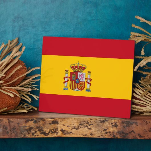 Spanische Flagge Fotoplatte (Seite)