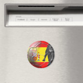 Spanische Flagge Fußball Spanien Fußball Geschenke Magnet (In Situ (Geschirrspüler))