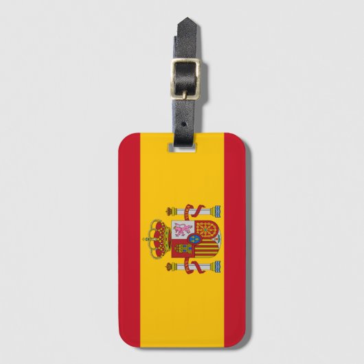 Spanische Flagge Gepäckanhänger (Vorderseite Vertikal)