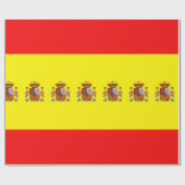 Spanische Flagge Geschenkpapier (Flach)
