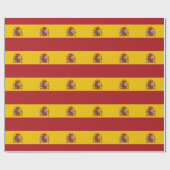 Spanische Flagge Geschenkpapier (Flach)