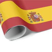 Spanische Flagge Geschenkpapier (Rolleneckpunkt)