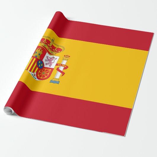 Spanische Flagge Geschenkpapier (Ungerollt)
