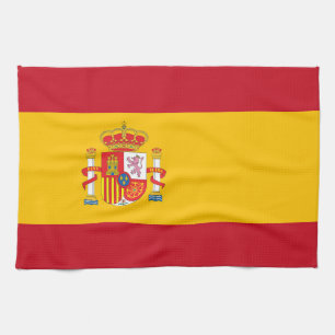 Spanische Flagge Geschirrtuch