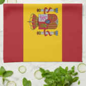 Spanische Flagge Geschirrtuch (Gefaltet)