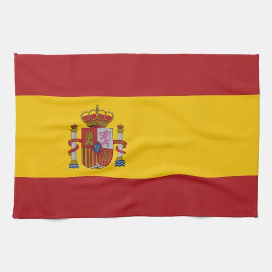 Spanische Flagge Geschirrtuch (Horizontal)