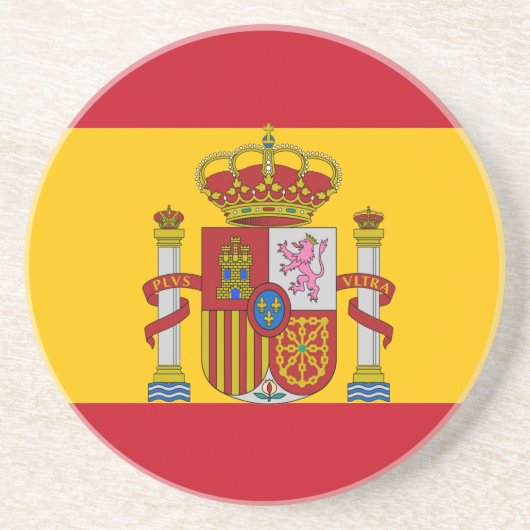 Spanische Flagge Getränkeuntersetzer (Vorne)