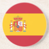 Spanische Flagge Getränkeuntersetzer (Vorne)