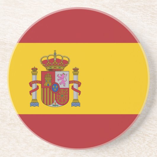 Spanische Flagge Getränkeuntersetzer (Vorne)