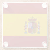 Spanische Flagge Glasuntersetzer (Rückseite)