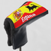 Spanische Flagge Golf Headcover (3/4 Vorderseite)