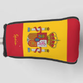 Spanische Flagge & Golf Spanien Sporthalle /Clubs Golf Headcover (Vorderseite)