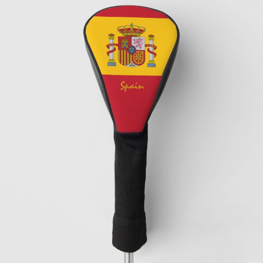 Spanische Flagge & Golf Spanien Sportvereine /Club Golf Headcover (Vorderseite)