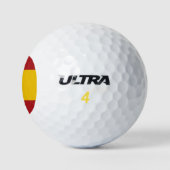 Spanische Flagge Golfball (Logo)