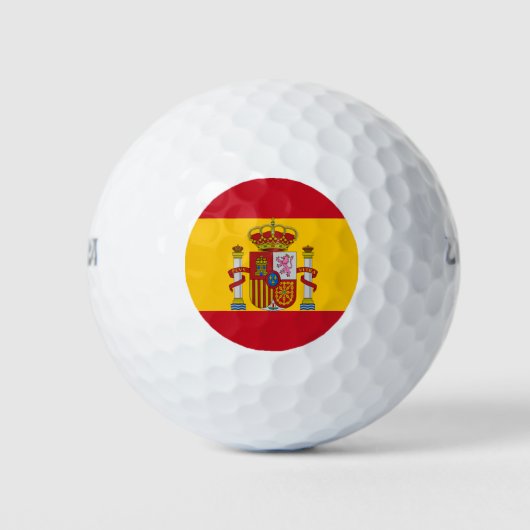 Spanische Flagge Golfball (Vorderseite)