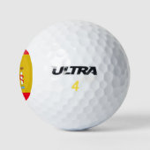 Spanische Flagge Golfball (Logo)