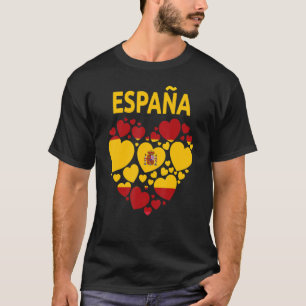 Spanische Flagge Herzenslust für Frauen & Kinder S T-Shirt