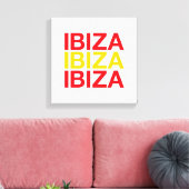 Spanische Flagge IBIZA Leinwanddruck (Insitu (Wohnzimmer))