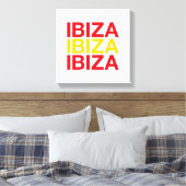 Spanische Flagge IBIZA Leinwanddruck (Insitu (Schlafzimmer))