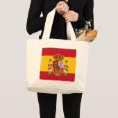 Spanische Flagge Jumbo Stoffbeutel (Vorderseite (Produkt))