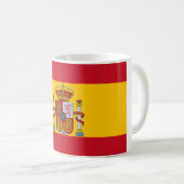 Spanische Flagge Kaffeetasse (VorderseiteRechts)