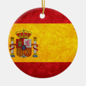 Spanische Flagge Keramikornament (Vorne)
